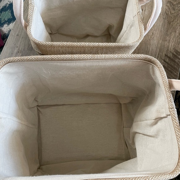 Set of storage containers from HOBBY LOBBY new. 12.6 by 8 /3by10.2 inches - Picture 4 of 6